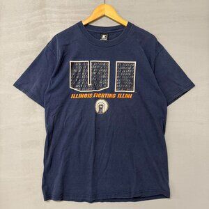 Vintage Starter Illinois Fighting Illini‎ Faded Tee Shirt Men’s Large